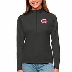 Cincinnati Reds Antigua Women's Tribute Quarter-Zip Pullover Top for sale