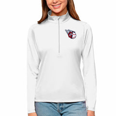 Cleveland Guardians Antigua Women's Tribute Quarter-Zip Pullover Top Online