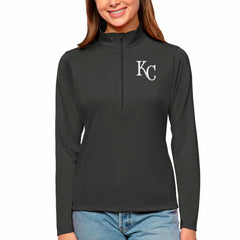 Kansas City Royals Antigua Women's Tribute Quarter-Zip Pullover Top discount