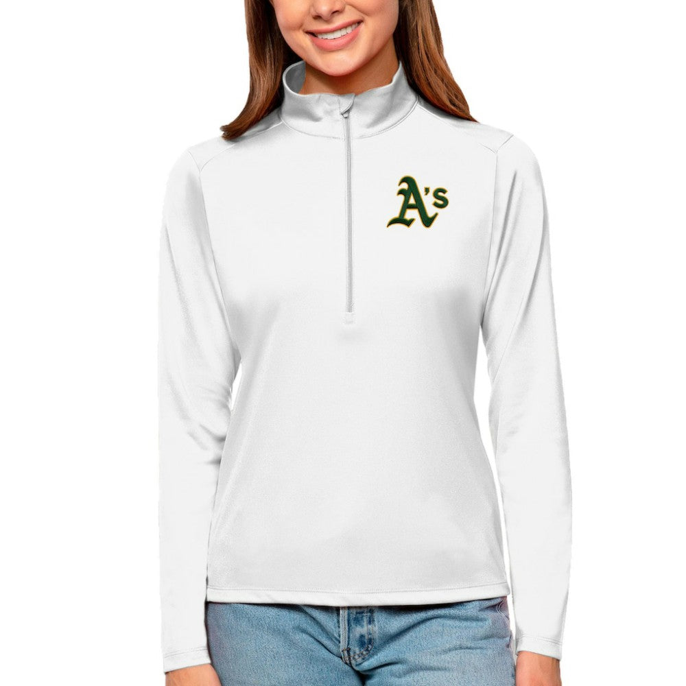 Athletics Antigua Women's Tribute Quarter-Zip Pullover Top for sale