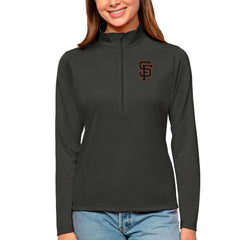 San Francisco Giants Antigua Women's Tribute Quarter-Zip Pullover Top Online