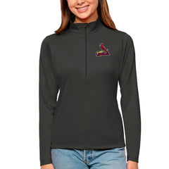 St. Louis Cardinals Antigua Women's Tribute Quarter-Zip Pullover Top On Sale