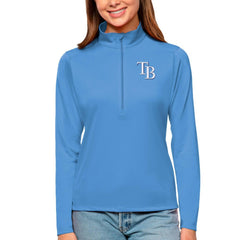 Tampa Bay Rays Antigua Women's Tribute Quarter-Zip Pullover Top Lifestyle