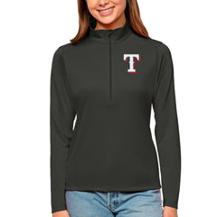 Texas Rangers Antigua Women's Tribute Quarter-Zip Pullover Top discount