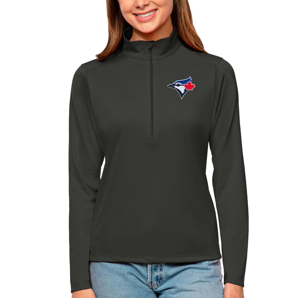 Toronto Blue Jays Antigua Women's Tribute Quarter-Zip Pullover Top Near Me