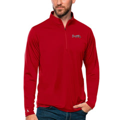 Atlanta Braves Antigua Tribute Quarter-Zip Pullover Top On Sale