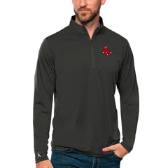 Boston Red Sox Antigua Tribute Quarter-Zip Pullover Top Sale