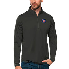 Chicago Cubs Antigua Tribute Quarter-Zip Pullover Top Lifestyle