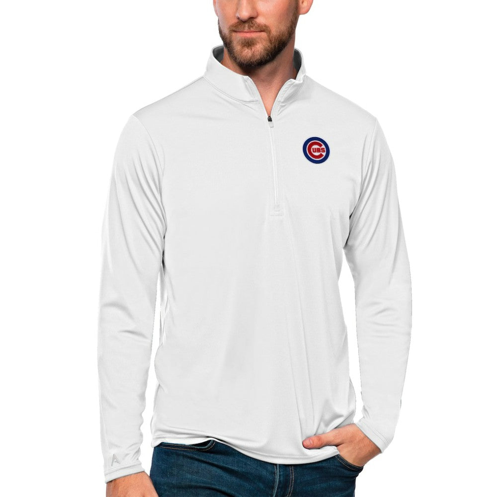 Chicago Cubs Antigua Tribute Quarter-Zip Pullover Top Near Me