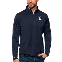 Detroit Tigers Antigua Tribute Quarter-Zip Pullover Top Sale
