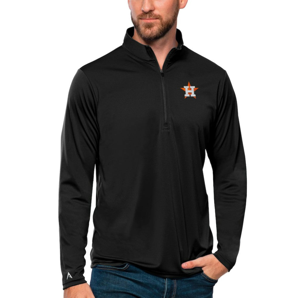 Houston Astros Antigua Tribute Quarter-Zip Pullover Top Near Me