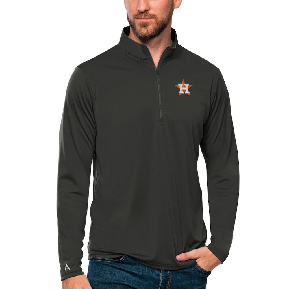 Houston Astros Antigua Tribute Quarter-Zip Pullover Top Clearance