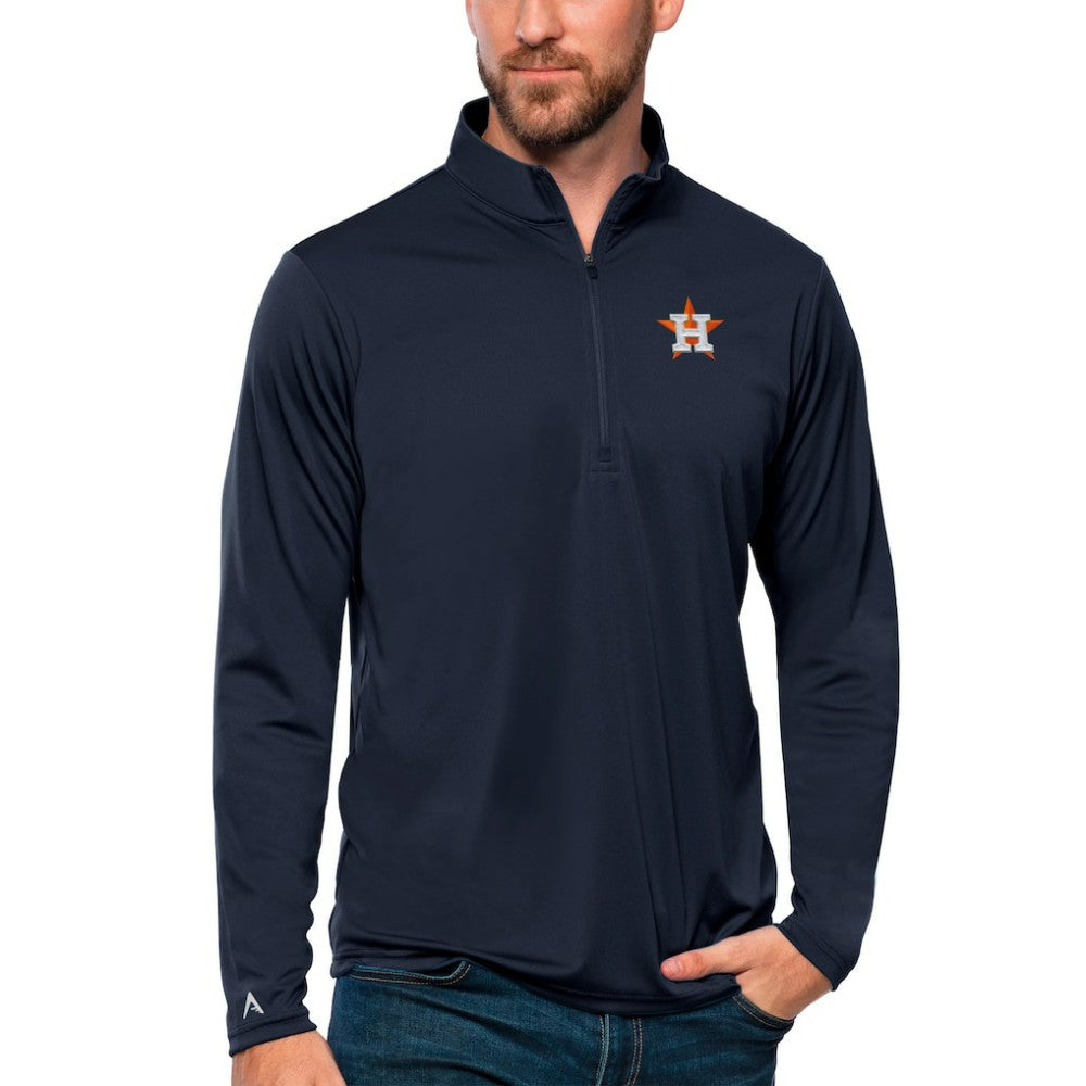 Houston Astros Antigua Tribute Quarter-Zip Pullover Top On Sale