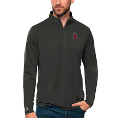 Los Angeles Angels Antigua Tribute Quarter-Zip Pullover Top Lifestyle