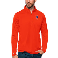 New York Mets Antigua Tribute Quarter-Zip Pullover Top Near Me