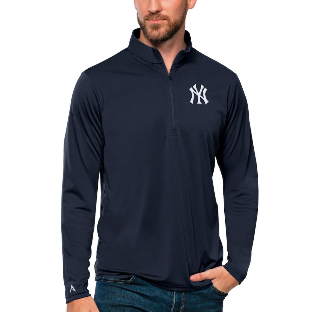 New York Yankees Antigua Tribute Quarter-Zip Pullover Top Sale