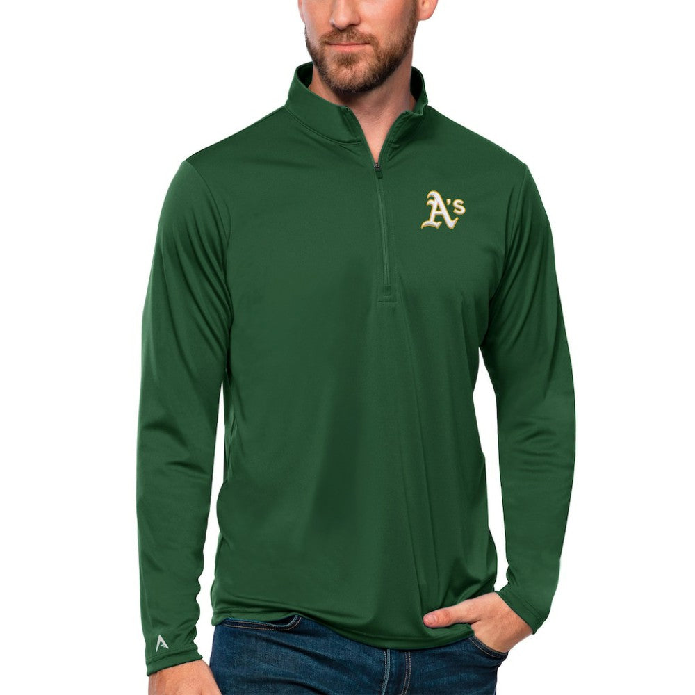 Athletics Antigua Tribute Quarter-Zip Pullover Top Near Me
