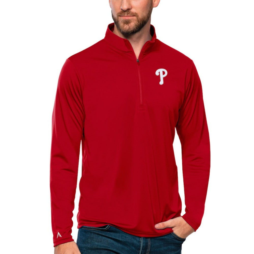 Philadelphia Phillies Antigua Tribute Quarter-Zip Pullover Top Near Me