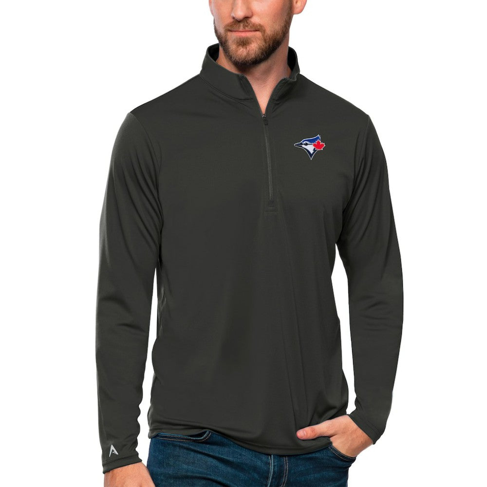 Toronto Blue Jays Antigua Tribute Quarter-Zip Pullover Top for sale