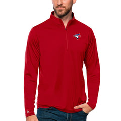 Toronto Blue Jays Antigua Tribute Quarter-Zip Pullover Top discount