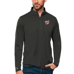 Washington Nationals Antigua Tribute Quarter-Zip Pullover Top for sale