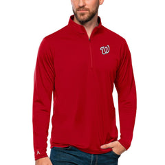 Washington Nationals Antigua Tribute Quarter-Zip Pullover Top Sale