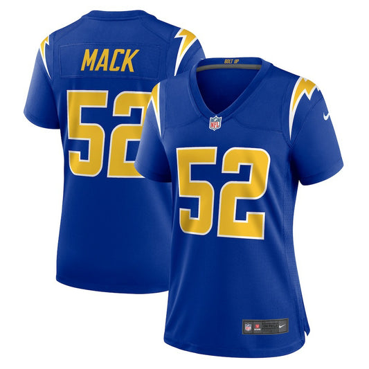 Khalil Mack Los Angeles Chargers Women's Alternate Game Jersey - Royal | NFL Jerseys