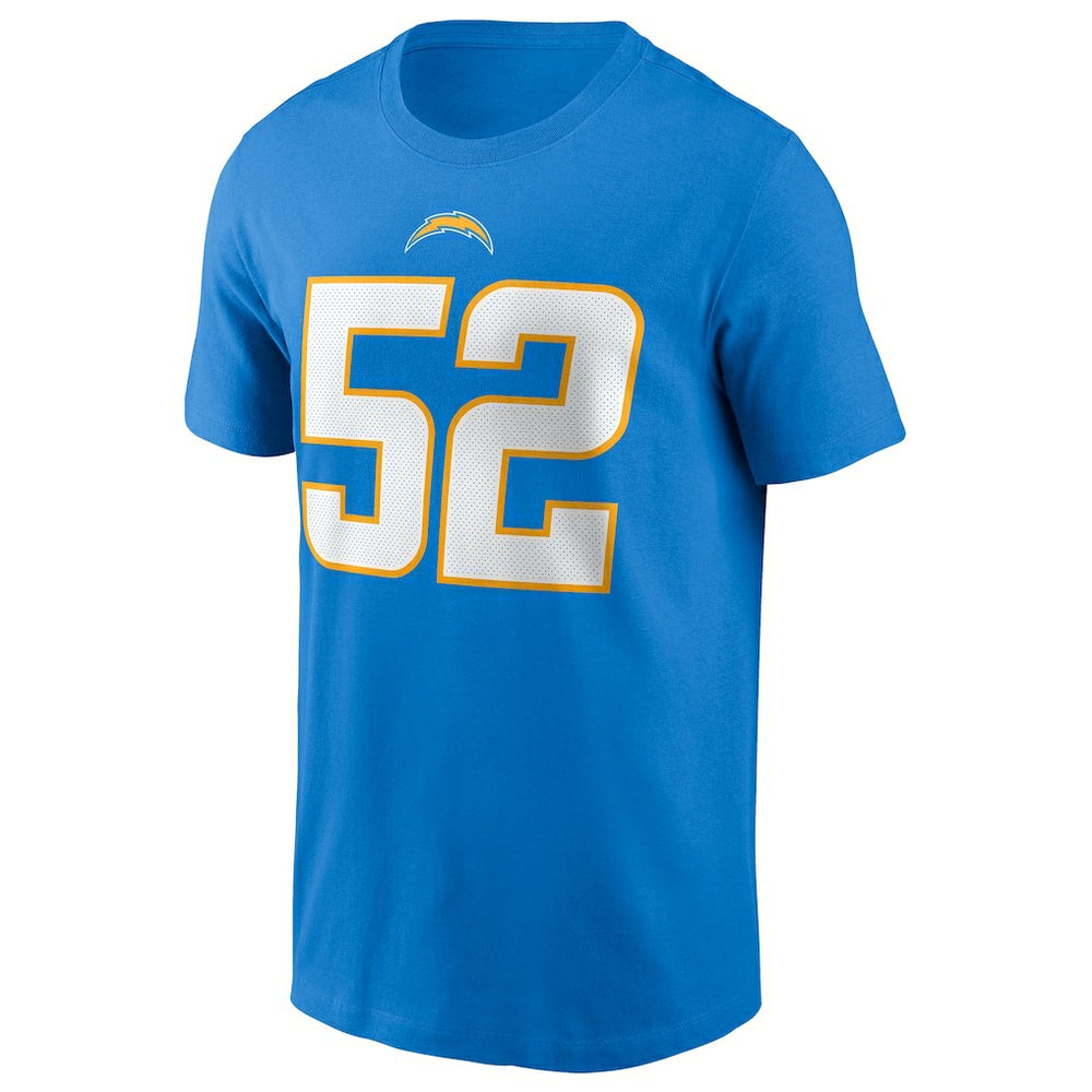 Khalil Mack Los Angeles Chargers Player Name & Number T-Shirt Powder Blue - Nike