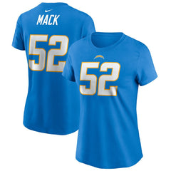 Khalil Mack Los Angeles Chargers Women's Player Name & Number T-Shirt Powder Blue - Nike