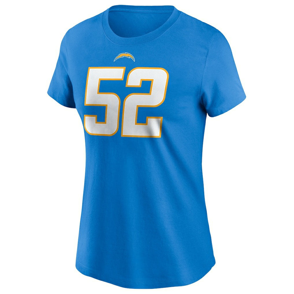 Khalil Mack Los Angeles Chargers Women's Player Name & Number T-Shirt Powder Blue - Nike