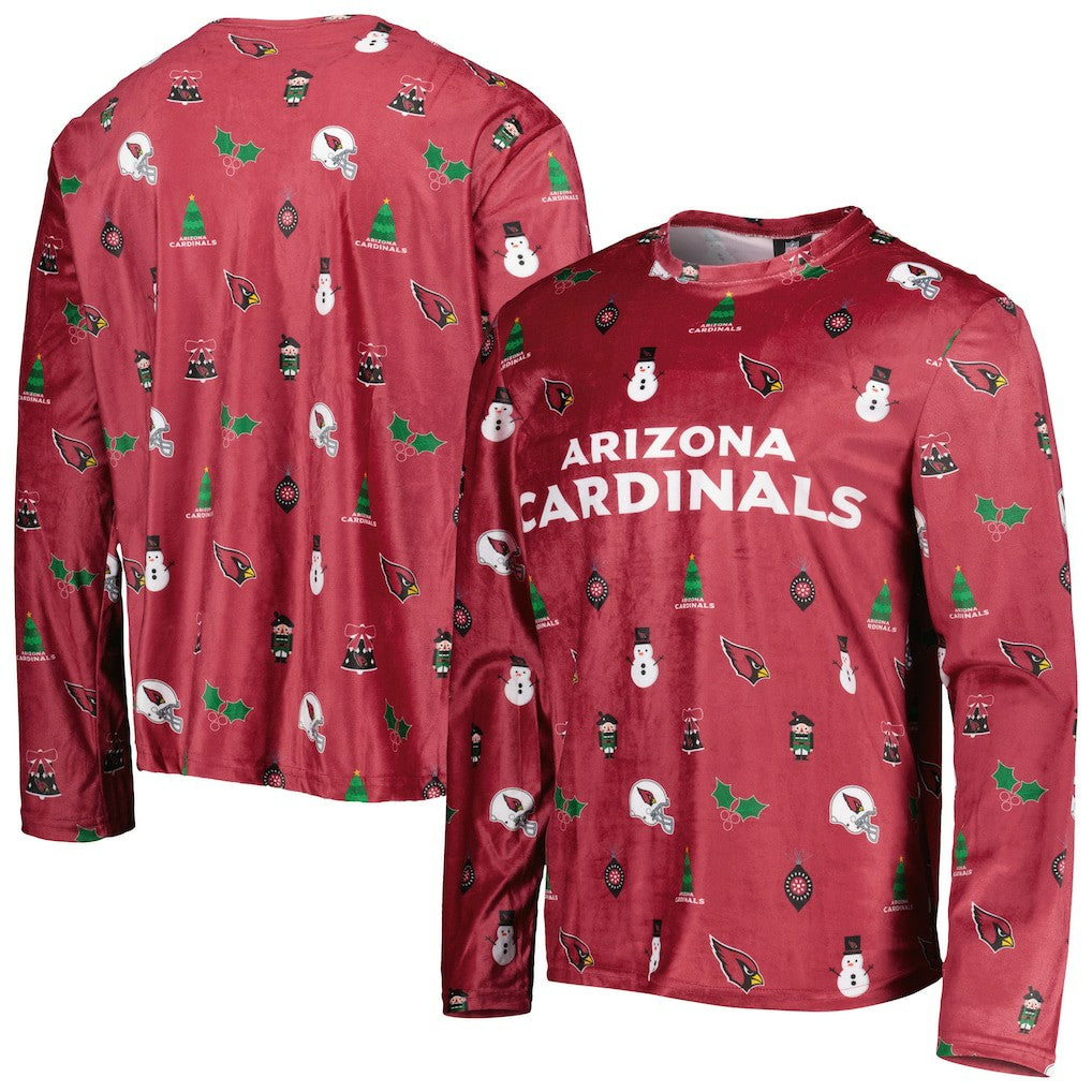 Arizona Cardinals FOCO Holiday Repeat Long Sleeve T-Shirt Cardinal - NFL