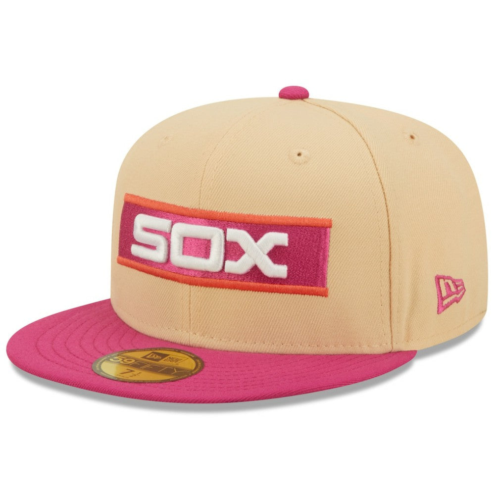 Chicago White Sox New Era 1933 MLB All-Star Game 50th Anniversary Mango Passion 59FIFTY Fitted Hat Lifestyle
