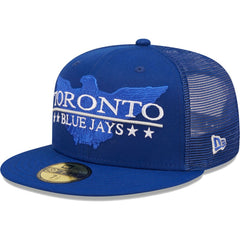 Toronto Blue Jays New Era Patriot Trucker 9FIFTY Snapback Hat discount