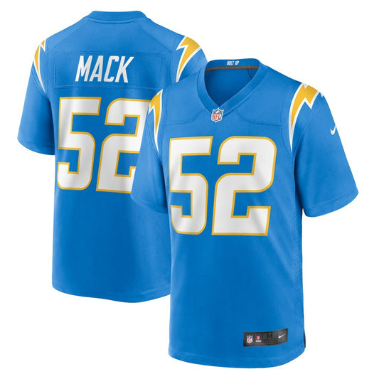 Khalil Mack Los Angeles Chargers Youth Game Jersey - Powder Blue | NFL Jerseys