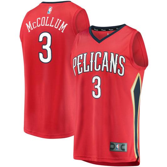 C.J. McCollum New Orleans Pelicans Youth Fast Break Replica Player Jersey Red - Statement Edition | NBA Jerseys