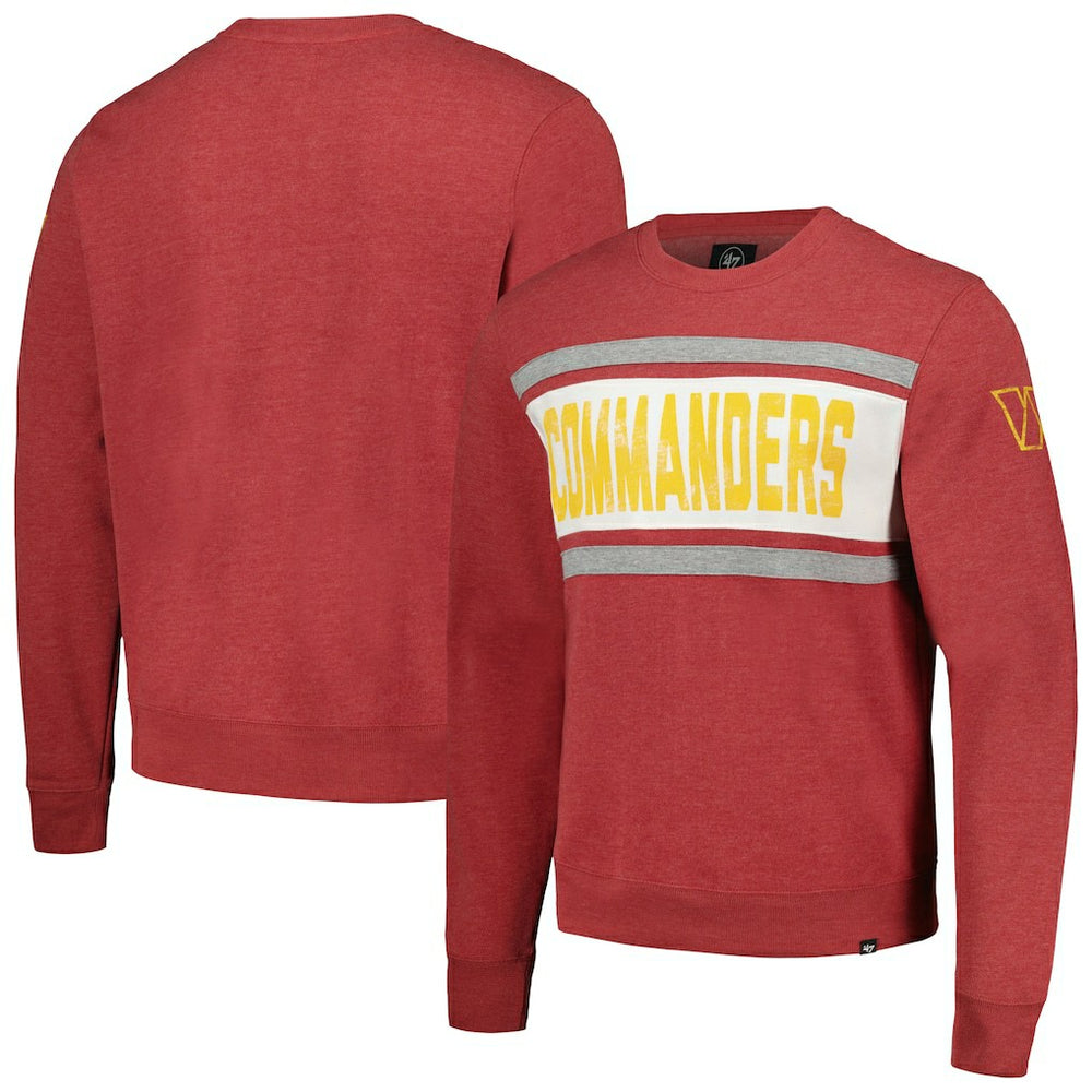 Washington Commanders '47 Bypass Tribeca Pullover Sweatshirt Heathered Burgundy - 47 brand