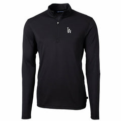 Los Angeles Dodgers Cutter & Buck Big & Tall Virtue Eco Pique Quarter-Zip Pullover Jacket discount