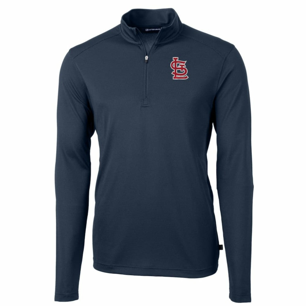 St. Louis Cardinals Cutter & Buck Big & Tall Virtue Eco Pique Quarter-Zip Pullover Jacket Online