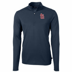 St. Louis Cardinals Cutter & Buck Big & Tall Virtue Eco Pique Quarter-Zip Pullover Jacket Online