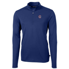 Chicago Cubs Cutter & Buck Big & Tall Virtue Eco Pique Quarter-Zip Pullover Jacket Near Me