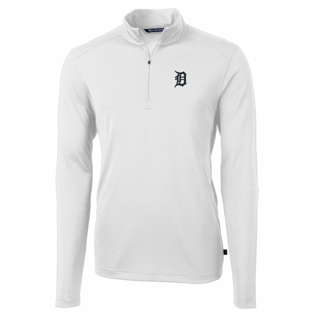Detroit Tigers Cutter & Buck Big & Tall Virtue Eco Pique Quarter-Zip Pullover Jacket Near Me