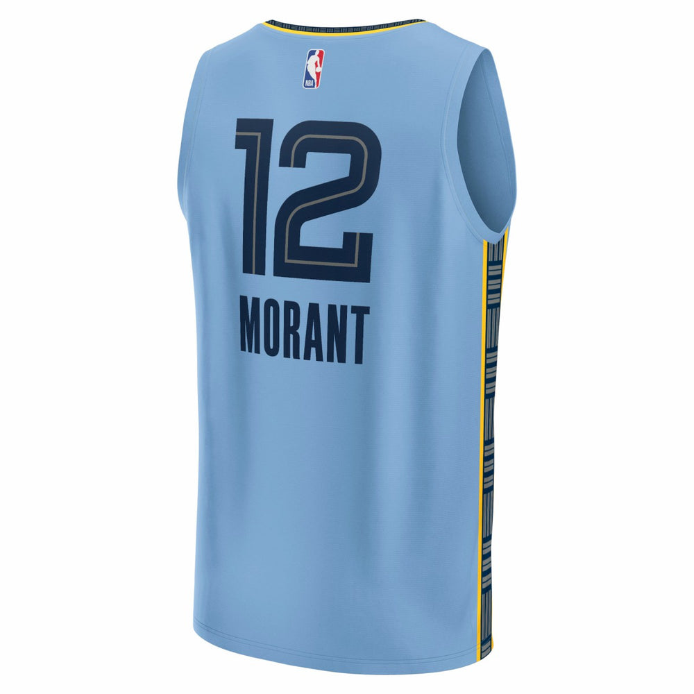 Fanatics - Ja Morant Memphis Grizzlies Fast Break Replica Player Jersey - Statement Edition - Light Blue