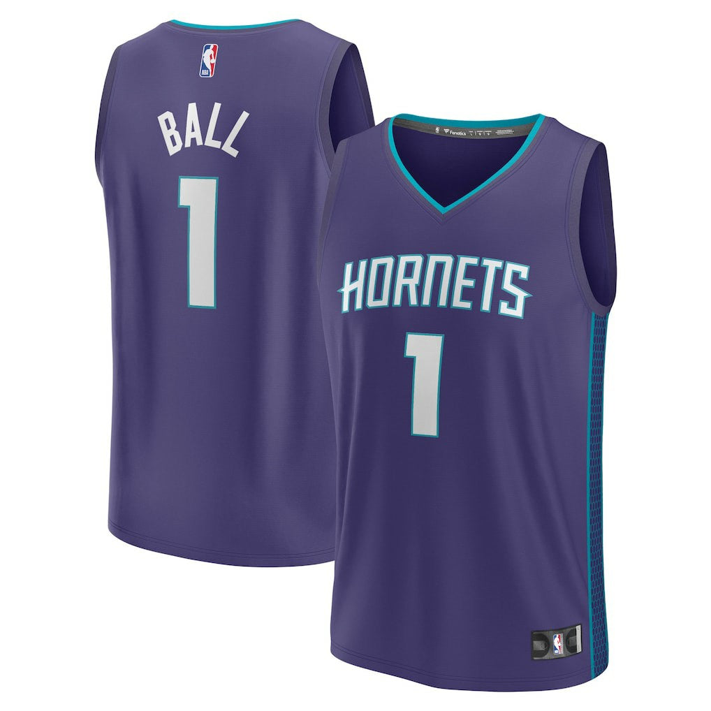 Fanatics - LaMelo Ball Charlotte Hornets Fast Break Replica Player Jersey - Statement Edition - Purple