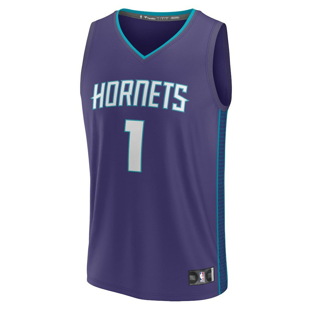 Fanatics - LaMelo Ball Charlotte Hornets Fast Break Replica Player Jersey - Statement Edition - Purple