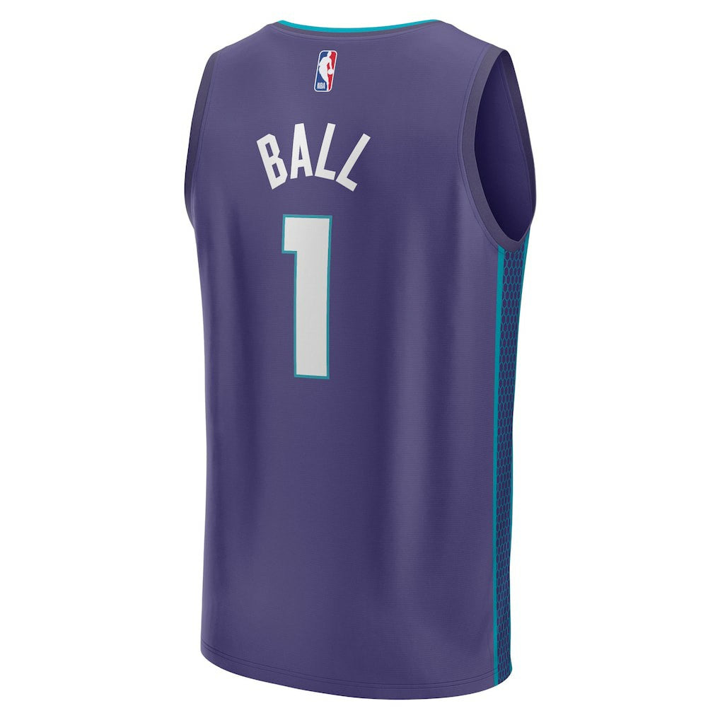 Fanatics - LaMelo Ball Charlotte Hornets Fast Break Replica Player Jersey - Statement Edition - Purple