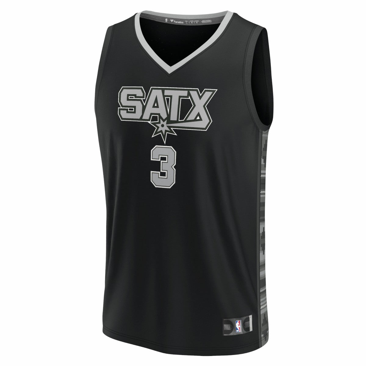 Fanatics - Keldon Johnson San Antonio Spurs Fast Break Replica Player Jersey - Statement Edition - Black