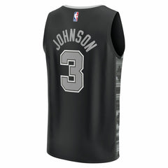 Fanatics - Keldon Johnson San Antonio Spurs Fast Break Replica Player Jersey - Statement Edition - Black