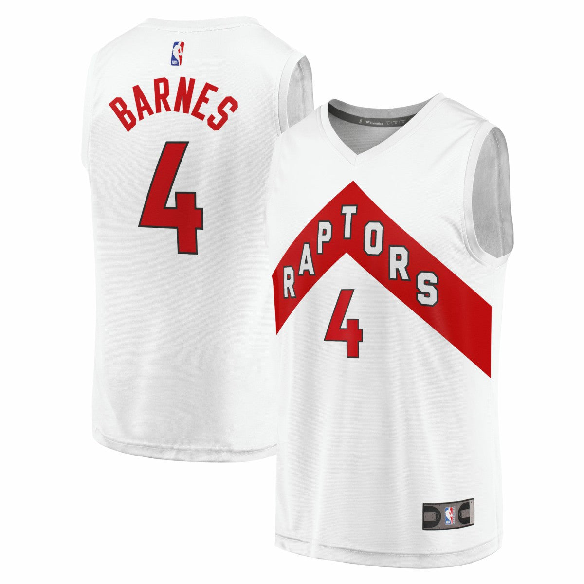 Fanatics - Scottie Barnes Toronto Raptors Fast Break Replica Jersey - Association Edition - White