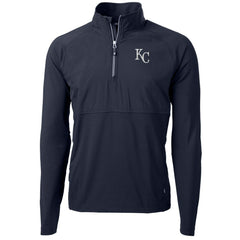 Kansas City Royals Cutter & Buck Adapt Eco Knit Hybrid Recycled Quarter-Zip Pullover Jacket Online