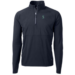 Seattle Mariners Cutter & Buck Adapt Eco Knit Hybrid Recycled Quarter-Zip Pullover Jacket Near Me